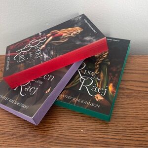 Metallic Sprayed Edge Dark Romantasy Trilogy by Hayley Rae Johnson